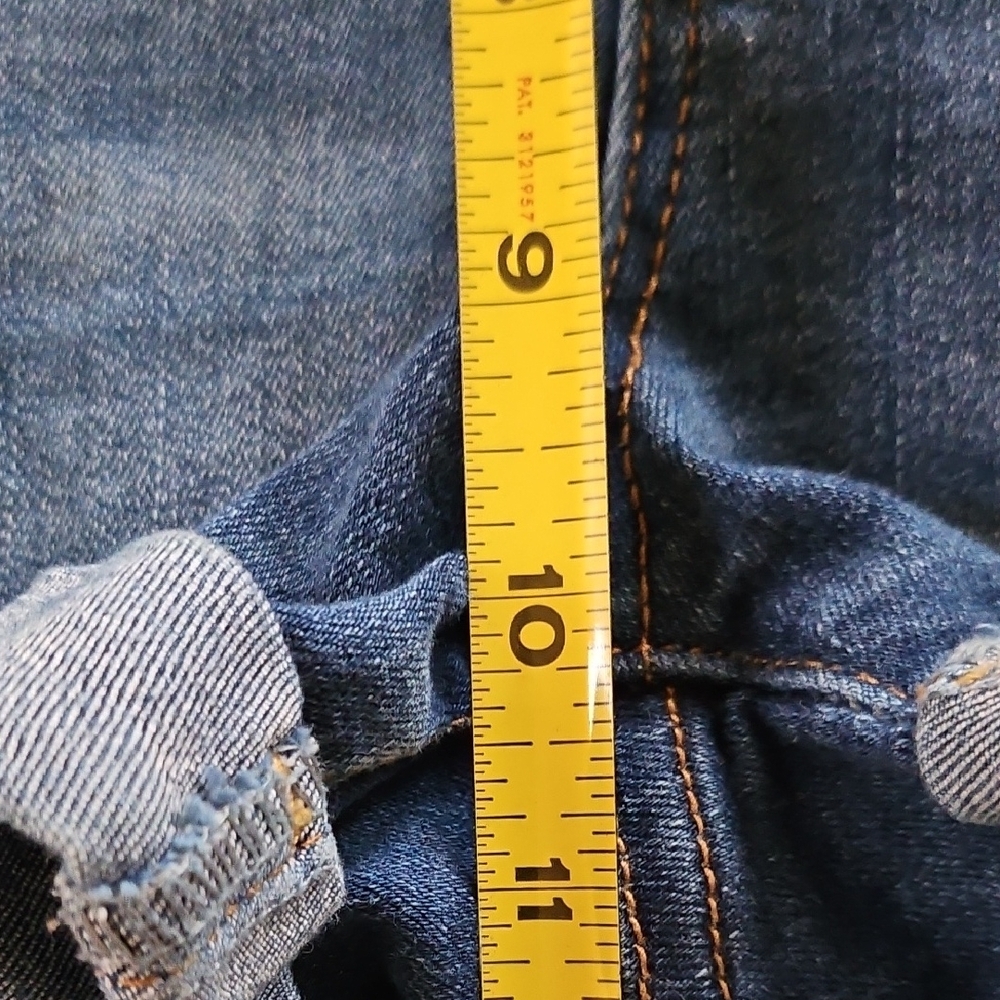 Wax Jean Women's Distressed Blue Denim Shorts - Picture 7 of 9